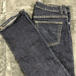 Gap Boot Cut Stretch Jeans Womens 12R Dark Indigo Blue Denim Made in Canada 12 R